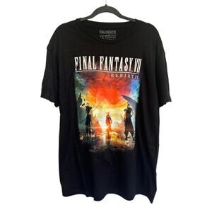Final Fantasy VII Rebirth Short Sleeve Black T-Shirt Unisex NWOT 2XL